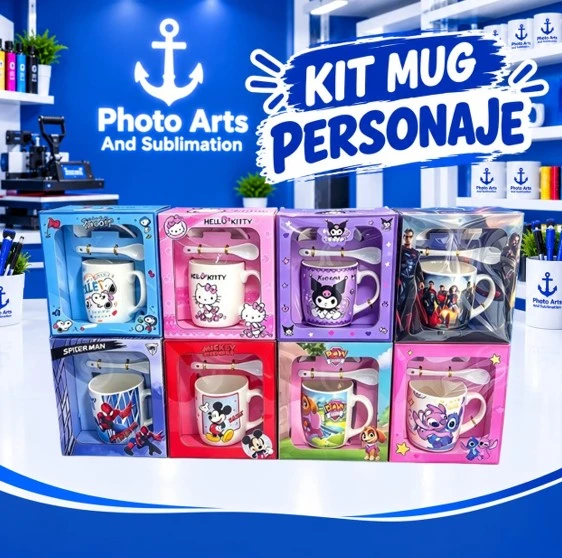 Kit Mug Personaje 