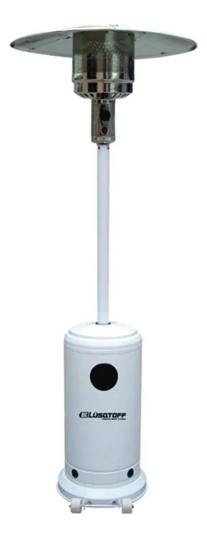 Calefactor Hongo De Exterior Lusqtoff A Garrafa Estufa Gas C/ Ruedas Color blanco