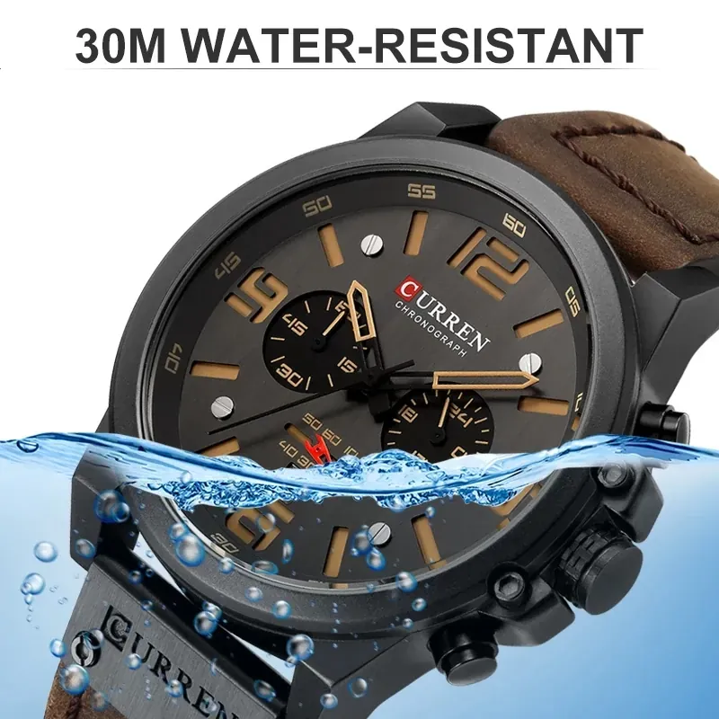 Reloj Analogo CURREN Cuero 2