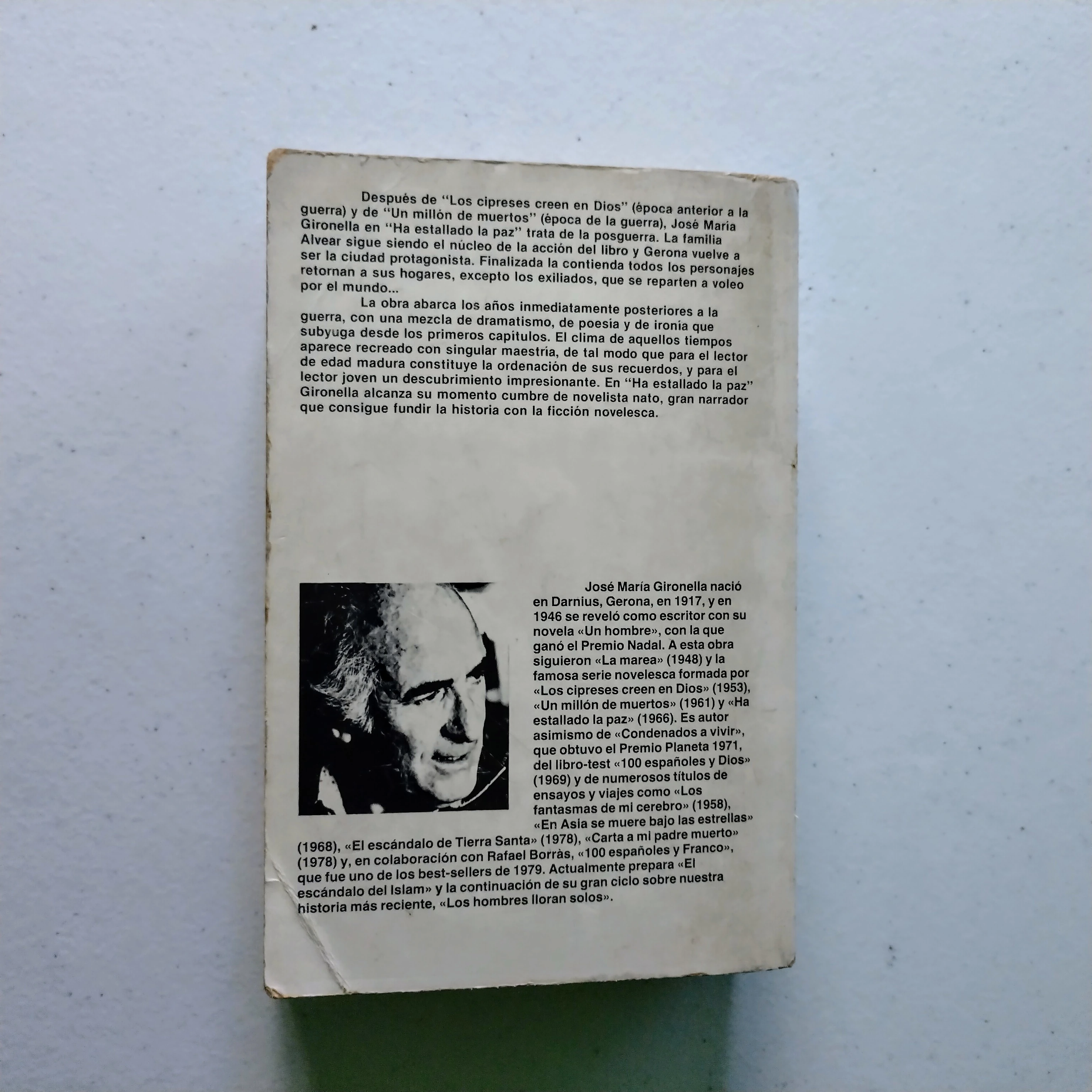 Ha estallado la paz, Jose Maria Gironella, usado 2