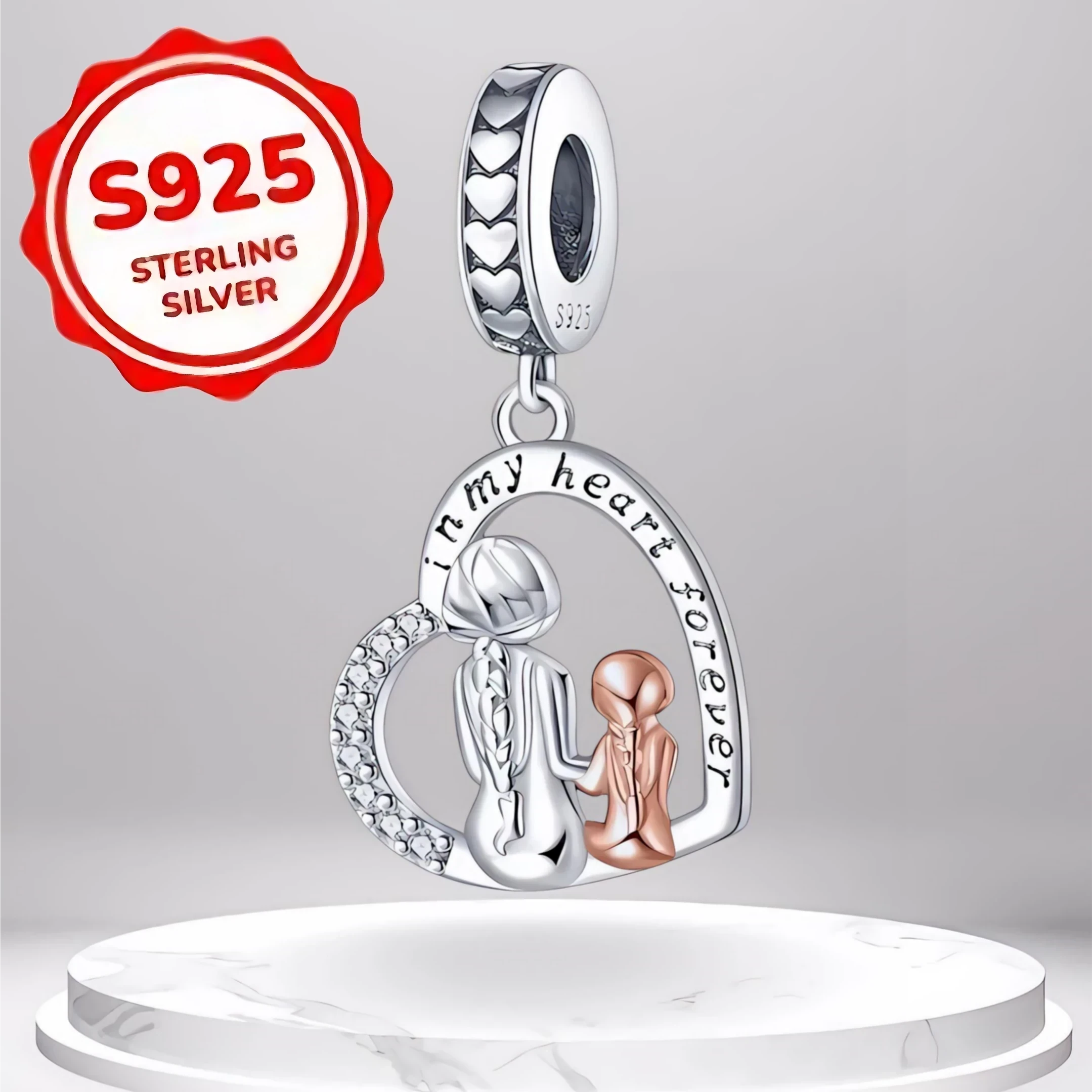 COLGANTE DE CORAZON PLATA