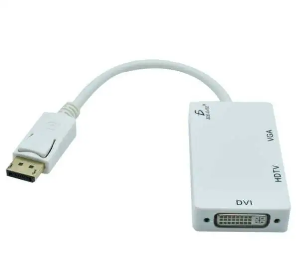 Adaptador 3 En 1 Mini Dp Displayport A HDMI VGA DVI De Mac  2