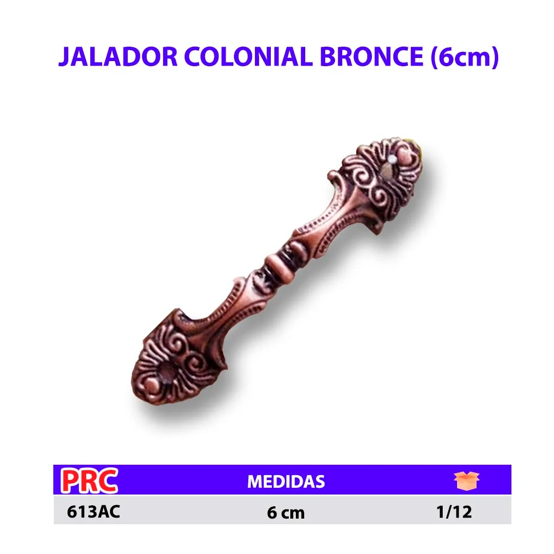 JALADOR COLONIAL Bronce (paq/60pz) 613AC ***