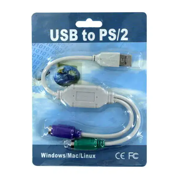 Usb Macho PS/2 Hembra Adaptador Convertidor 
