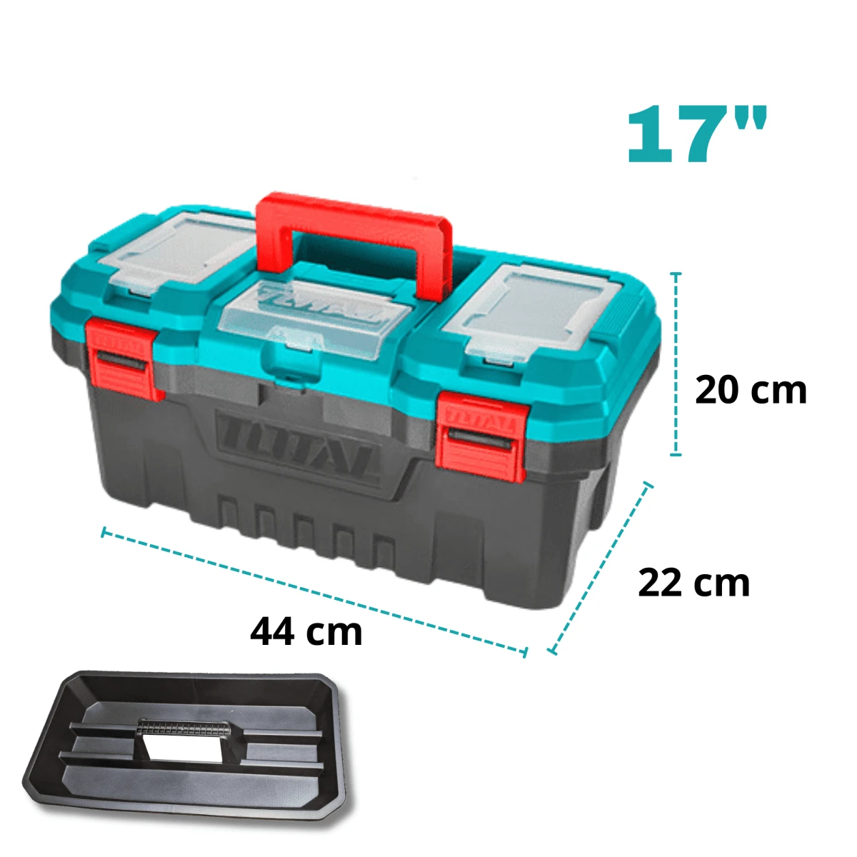 Set de caja para herramientas 3 en 1 total 4