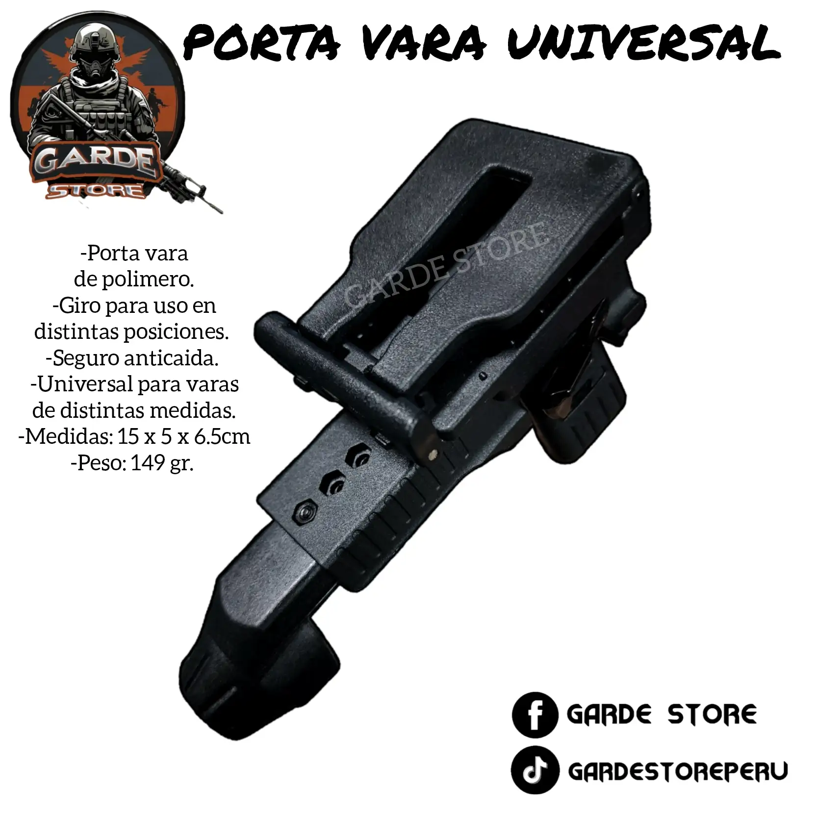 PORTA VARA DE POLIMERO RÍGIDO  3