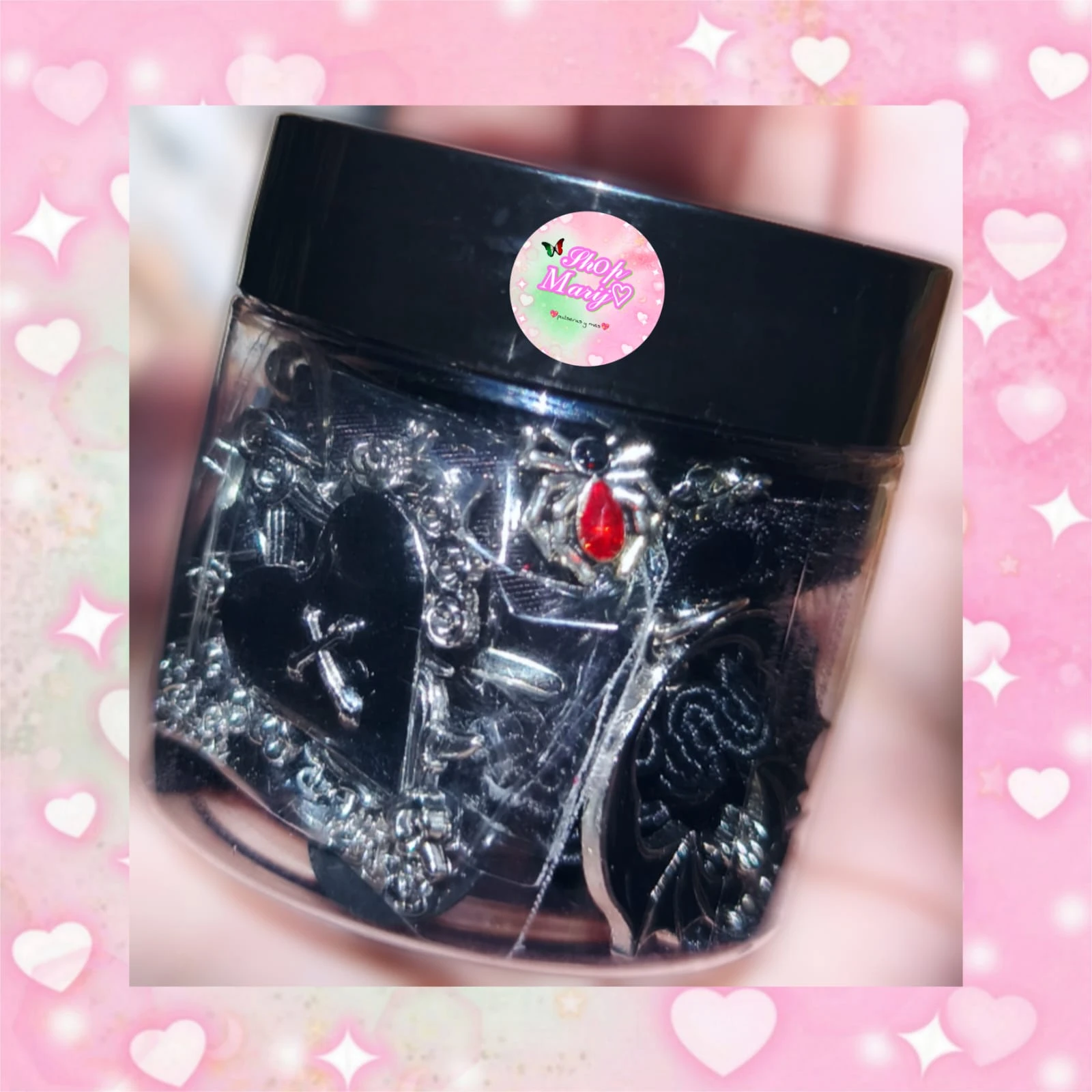 Mini Frasco Joyería Misteriosa Gótica 4