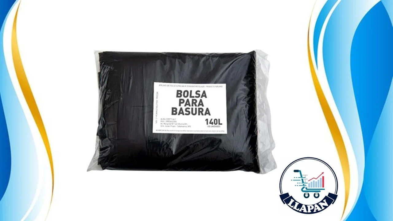 BOLSA NEGRA PARA BASURA 140 LITROS