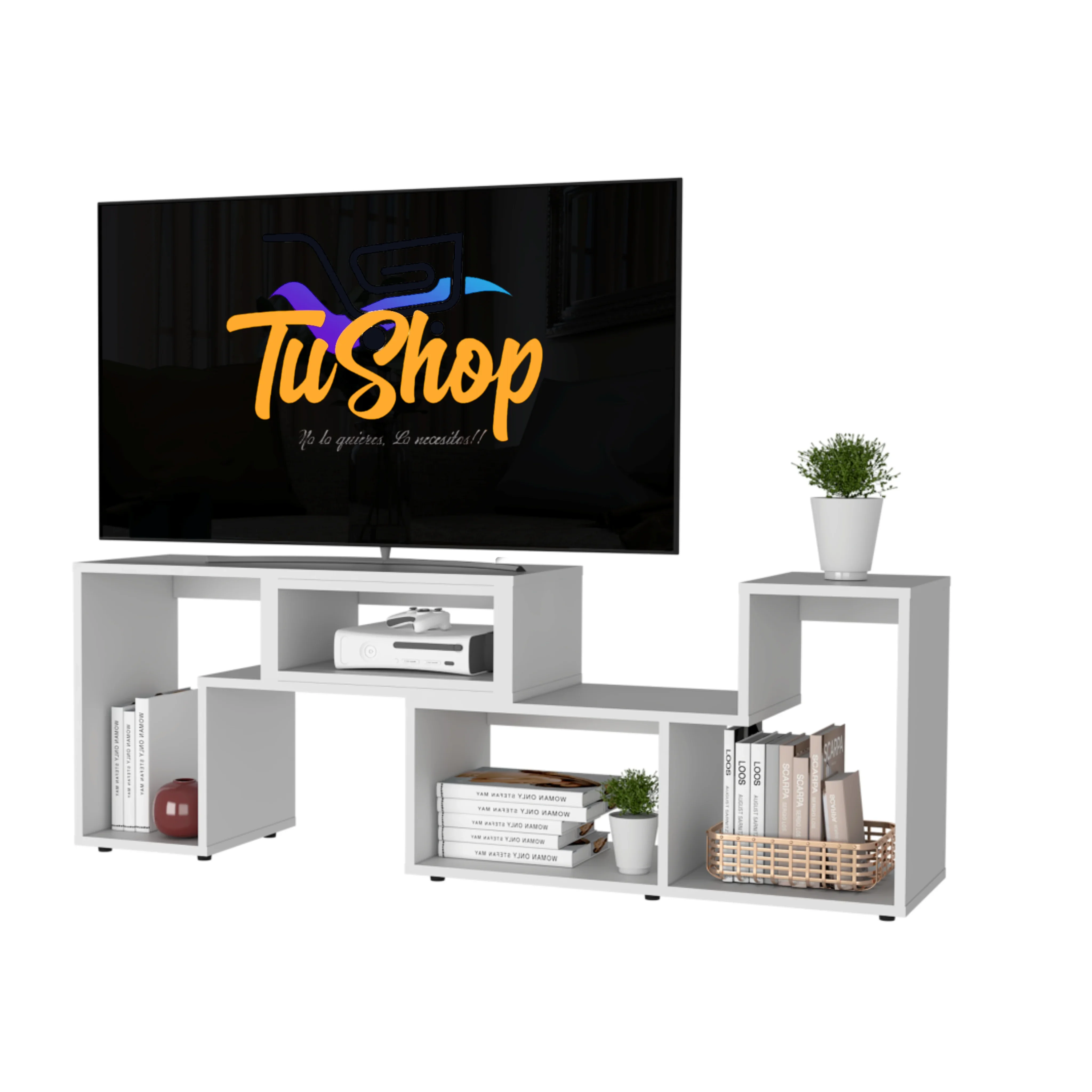 Mesa TV 50" Extensible Blanco