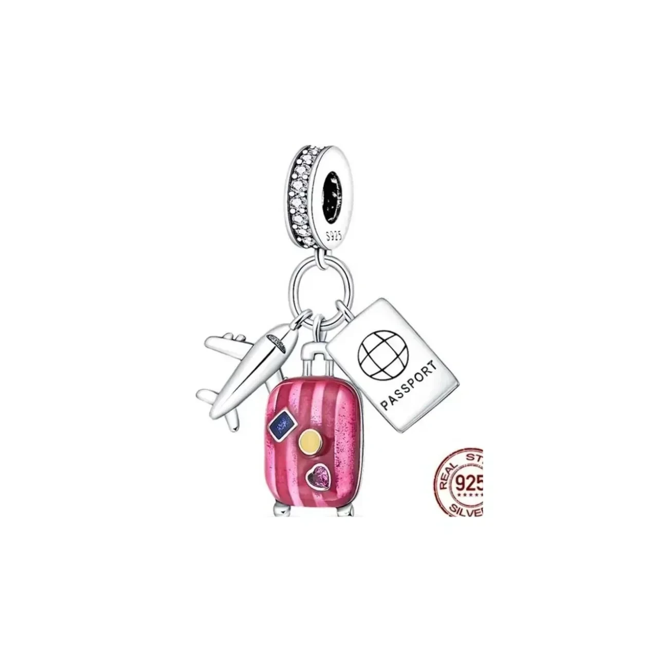 Charm Maleta Viaje Rosa 