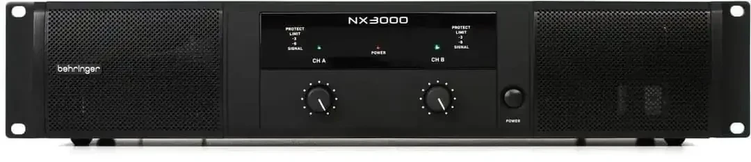  PODER BEHRINGER DE 3000W NX300 Clase D  PEDIDOS 69482978 Envíos a toda Bolivia... Behringer NX3000 Etapa de Potencia Ultraligera de Clase D de 3000 vatios Entrega 2 x 1500 vatios en 2 ohmios; 3000 vatios en 4 ohmios (modo puente) y pesa menos de 7.7 lbs / 3.5 kg. Máxima fiabilidad gracias a la revolucionaria tecnología High-Density Class D de alto rendimiento con acumulación térmica "cercana a cero". Fuente de alimentación en modo conmutación ultraeficaz para audio sin ruidos, respuesta transitoria superior y bajo consumo de energía. Crossover estéreo incorporado con modo de corte bajo, corte alto y rango completo.