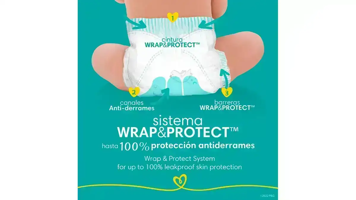 Pañales Pampers Swaddlers Talla 1 - 96 Unidades 2