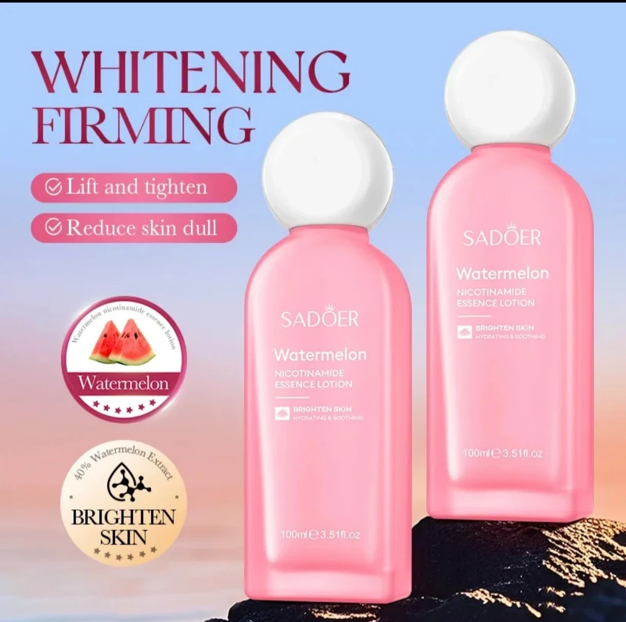✨ SADOER Watermelon Niacinamide Essence Lotion – 100 ml ✨ 3