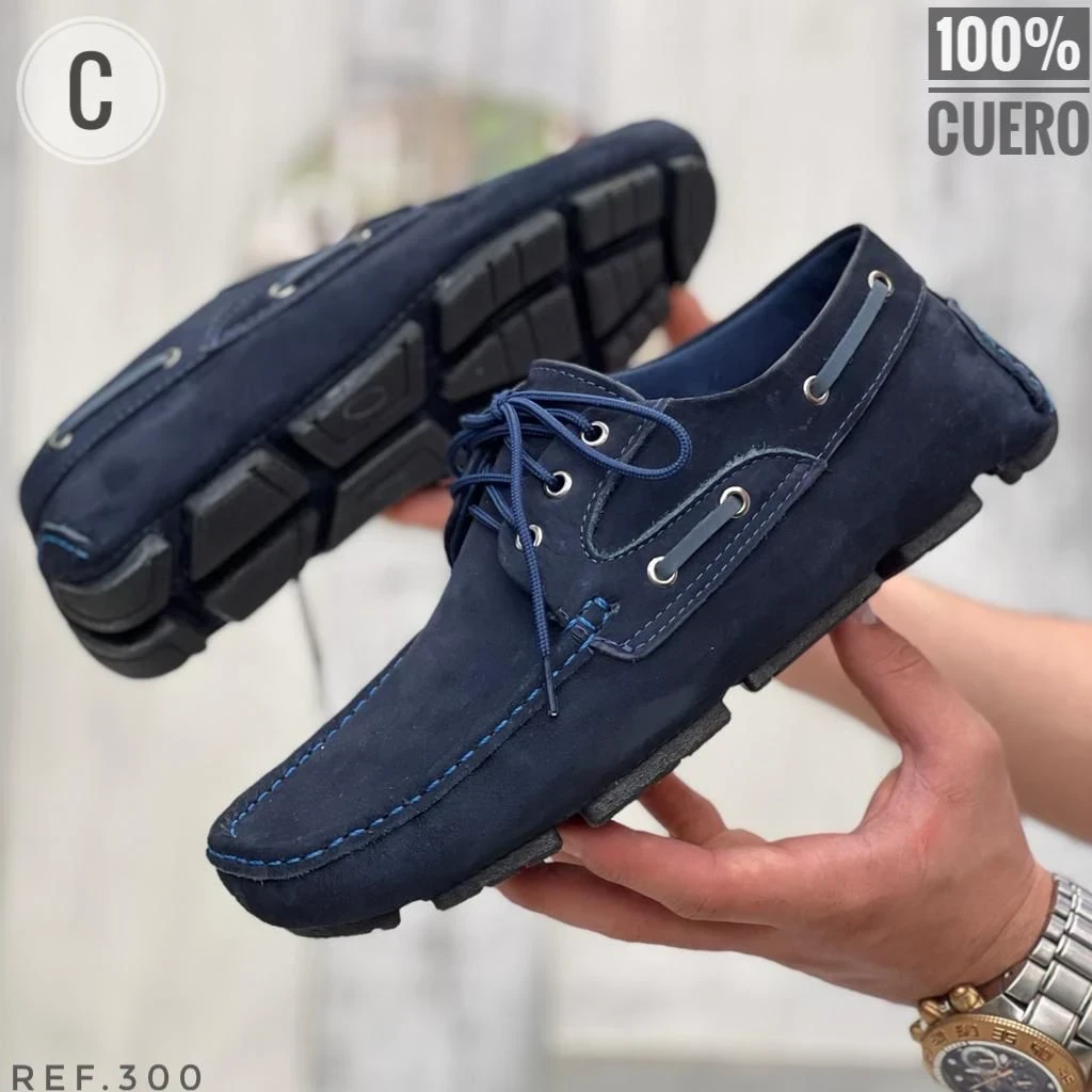 ZAPATOS DE CUERO NOBUCK PARA HOMBRE (Colombiano)