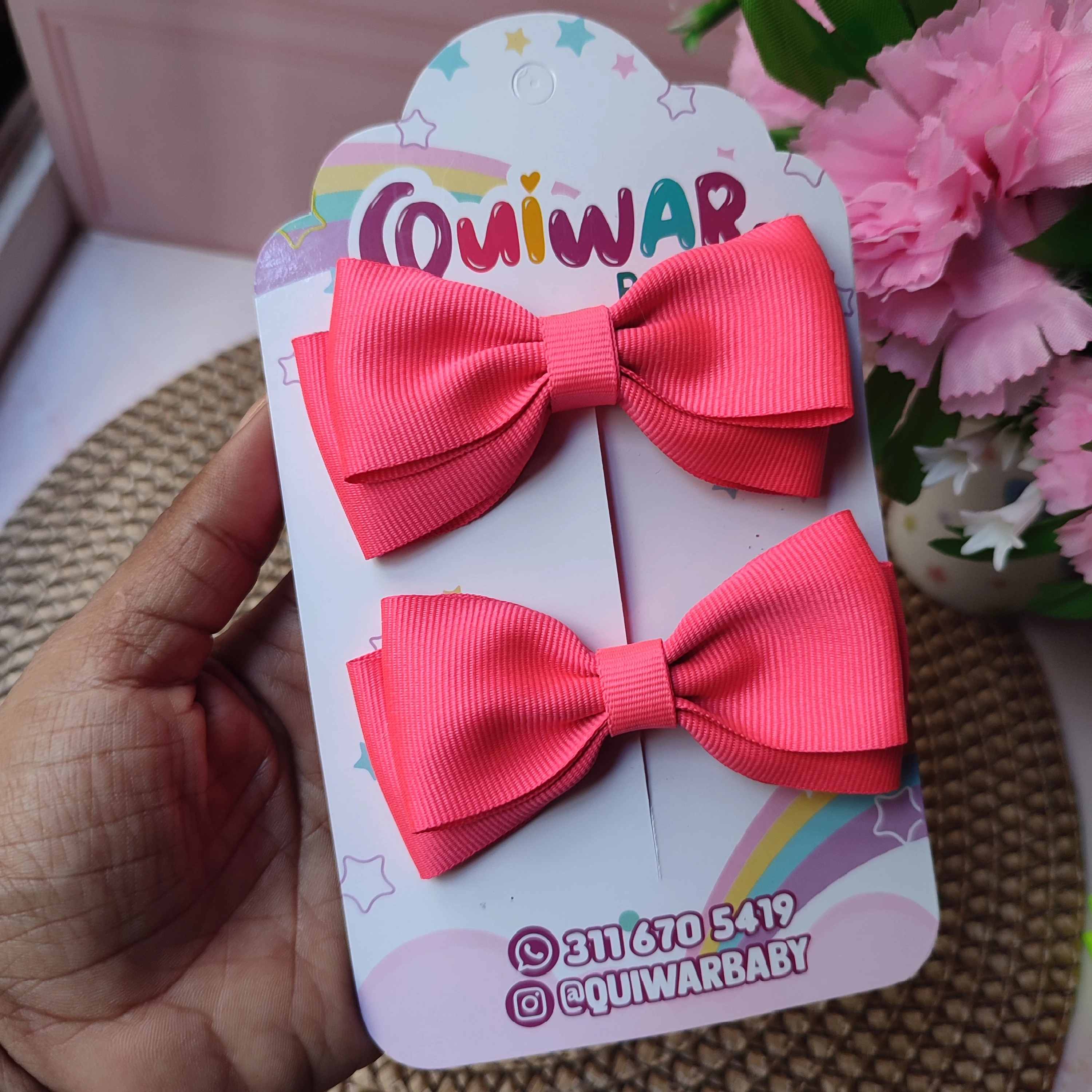 Lazo olivia carnaval fucsia neon