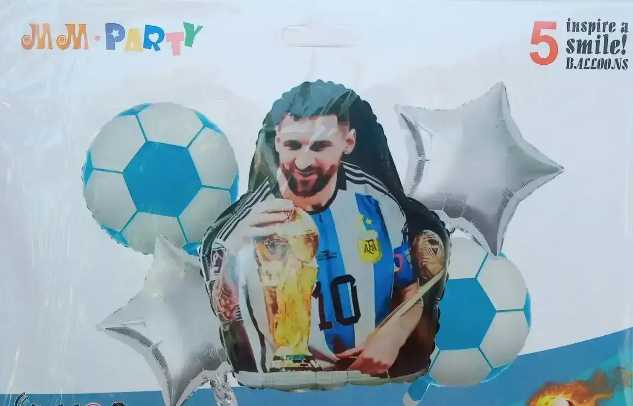 Set 5 globos metalizados argentina  3