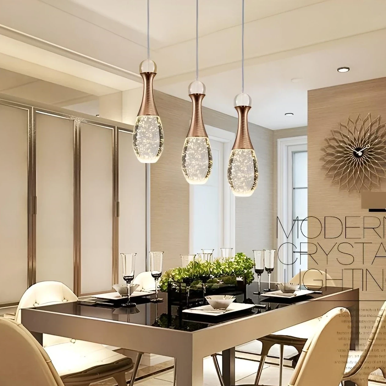LAMPARA COLGANTE LED LUZ CALIDA/3K 3W  3