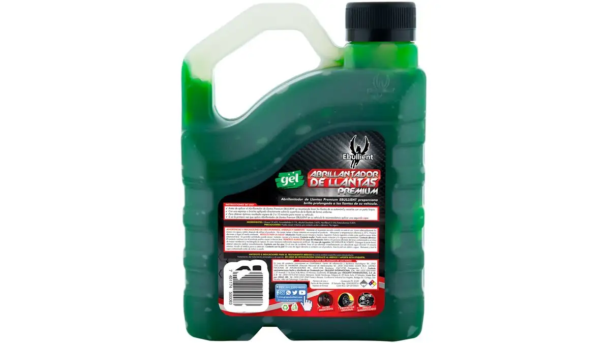 Abrillantador De Llantas Premium Ebullientgel - 1000 ml 4