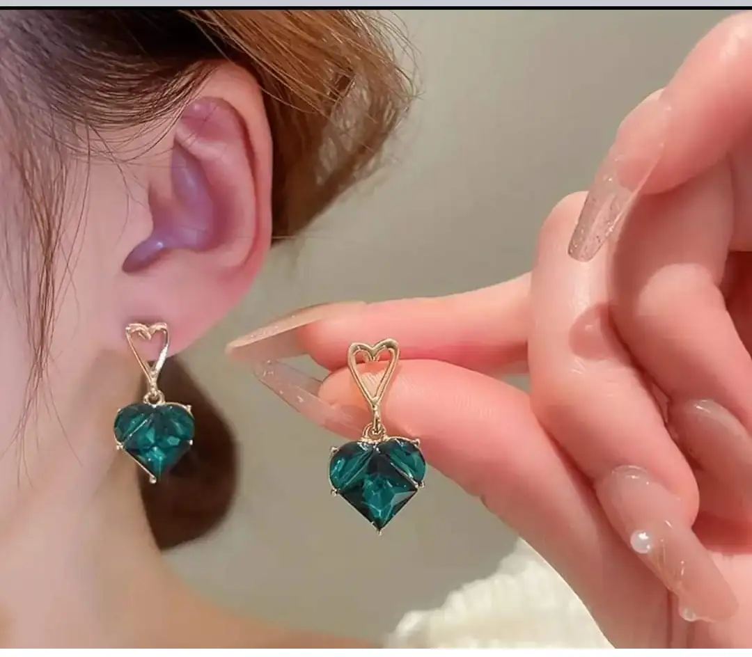 Aretes de corazon 