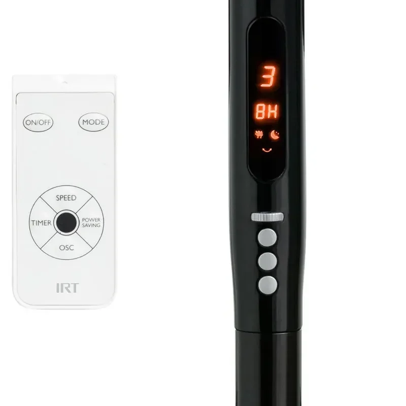 Ventilador 16" Pie 72W Timer/Control Negro 2
