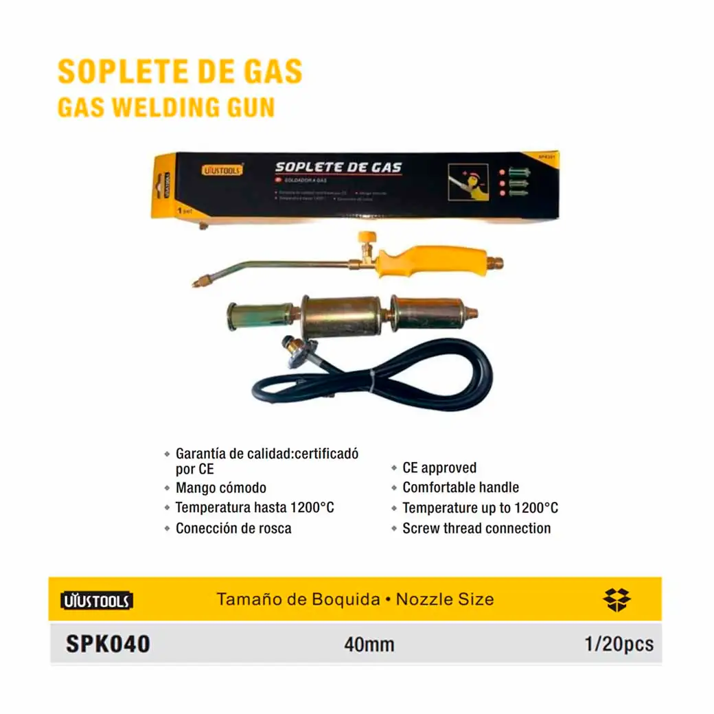 SOPLETE DE GAS UYUST 40 mm 