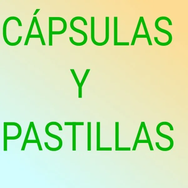 Capsulas y pastillas