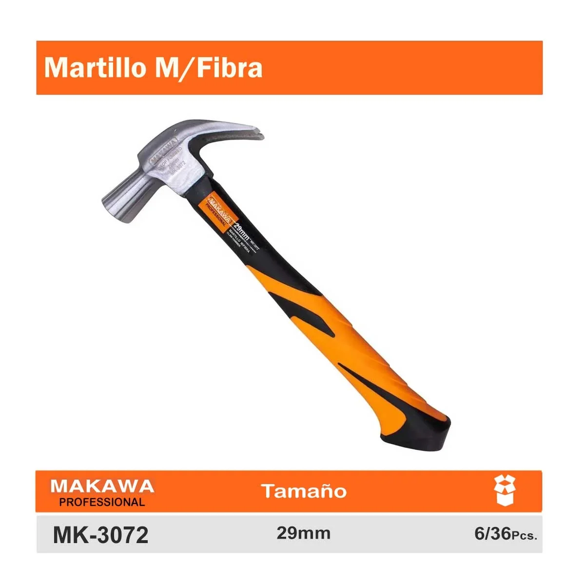 MARTILLO MANGO FIBRA MKW 29MM