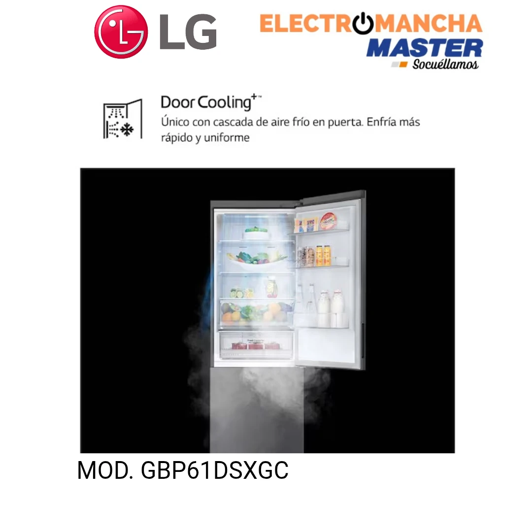 FRIGO COMBI LG GBP61DSXGC 1,86*60 INOX CLASE D 4