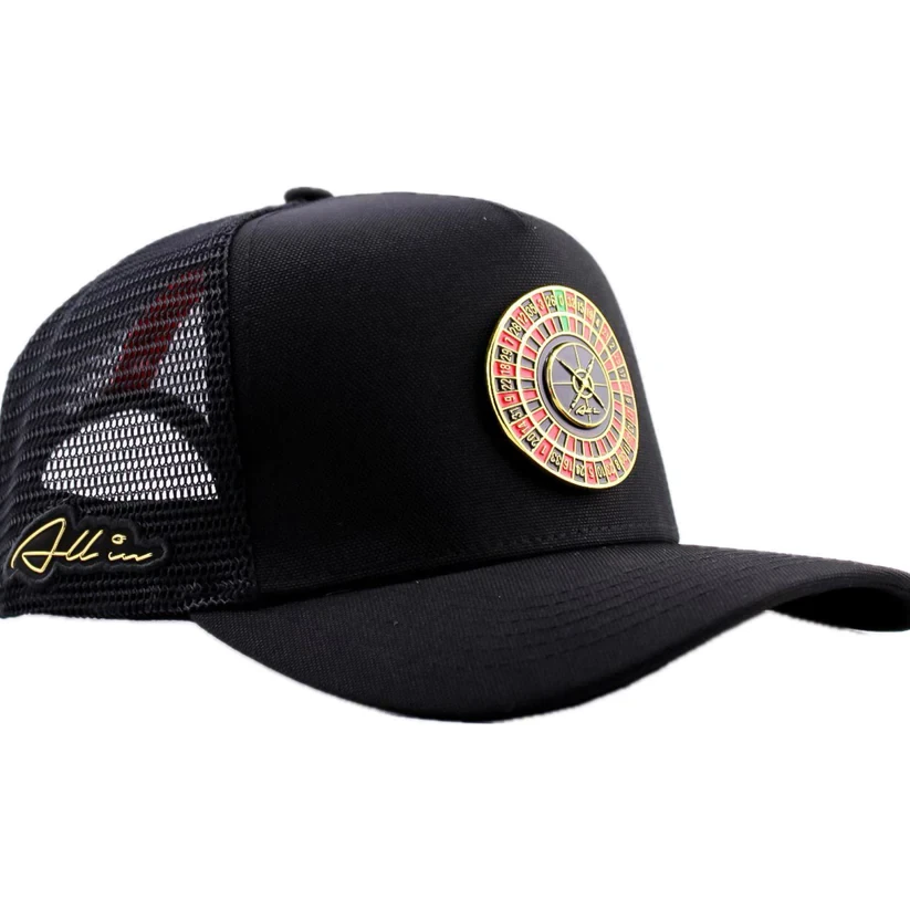 Black Lucky Roulette TruckerCap® - All In Brand 2