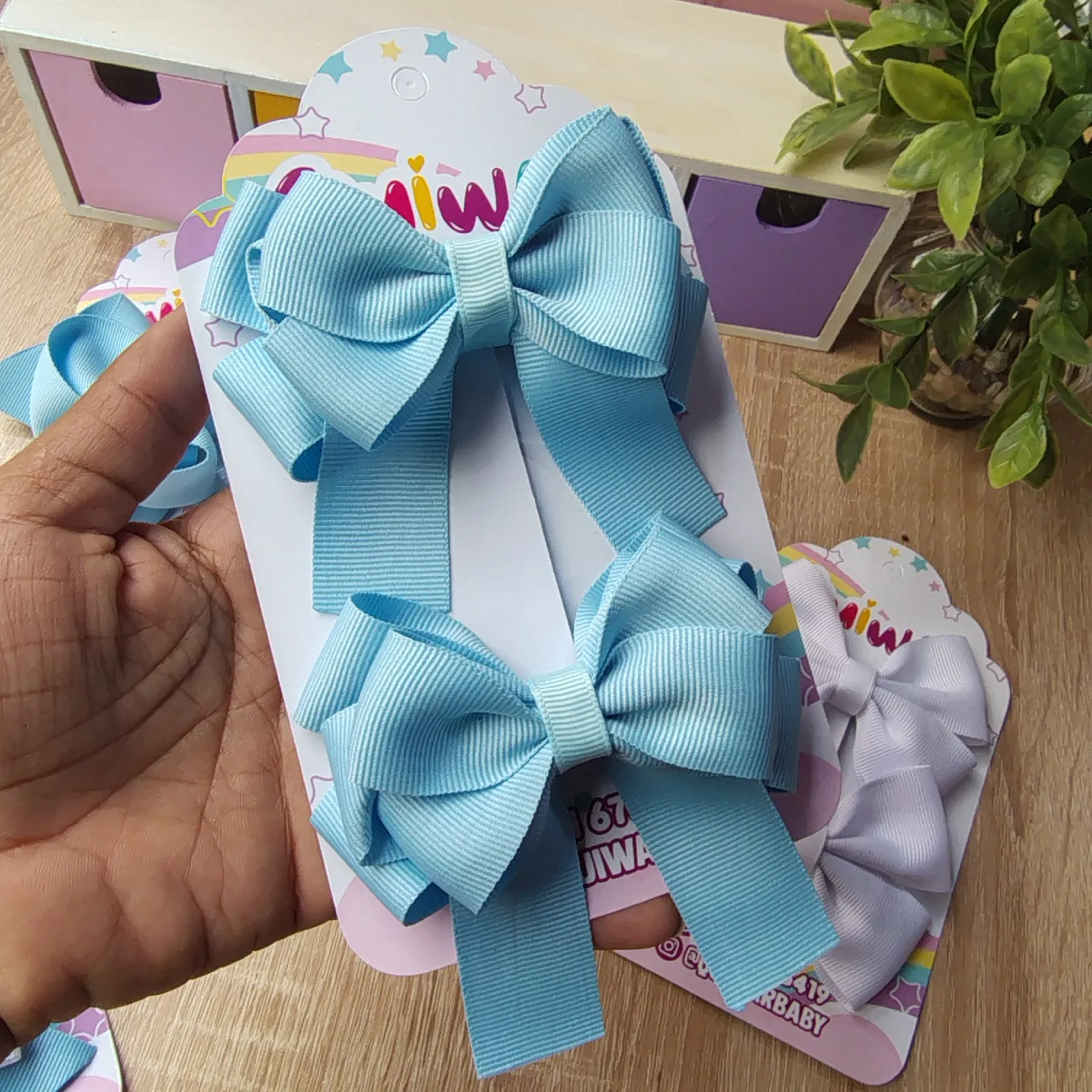 Set Escolar Azul Cielo con Blanco 3