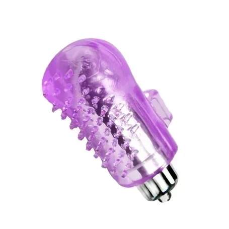 Vibrador y Estimulador de Dedo Texturizado Lila 2