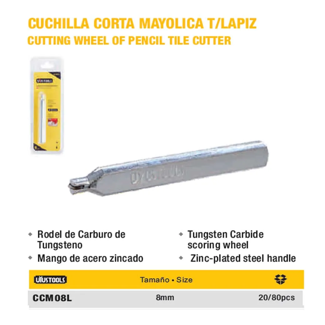 CUCHILLO CORTA CERAMICA UYUST 8mm T/lapiz