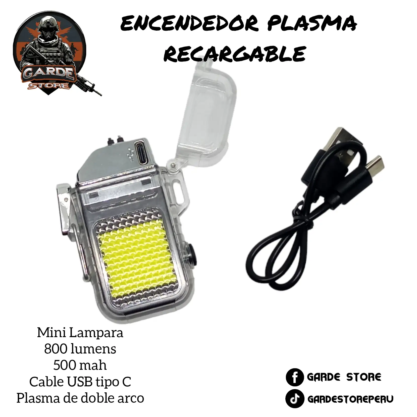Encendedor mini Lampara de 800lumens  2