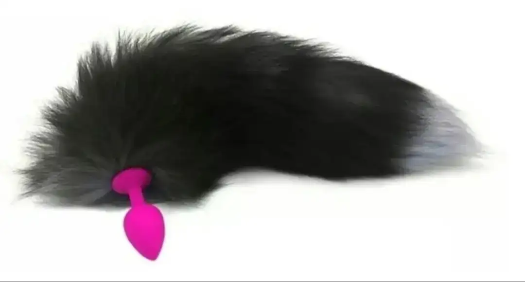 COLA DE ZORRO PLUG SILICÓN ROSA