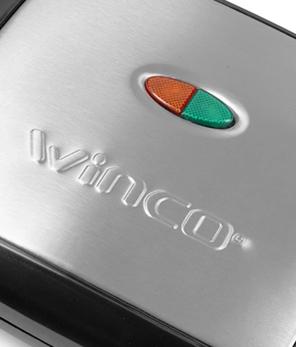 SANDWICHERA TOSTADORA ELECTRICA WINCO ANTIADHERENTE 2
