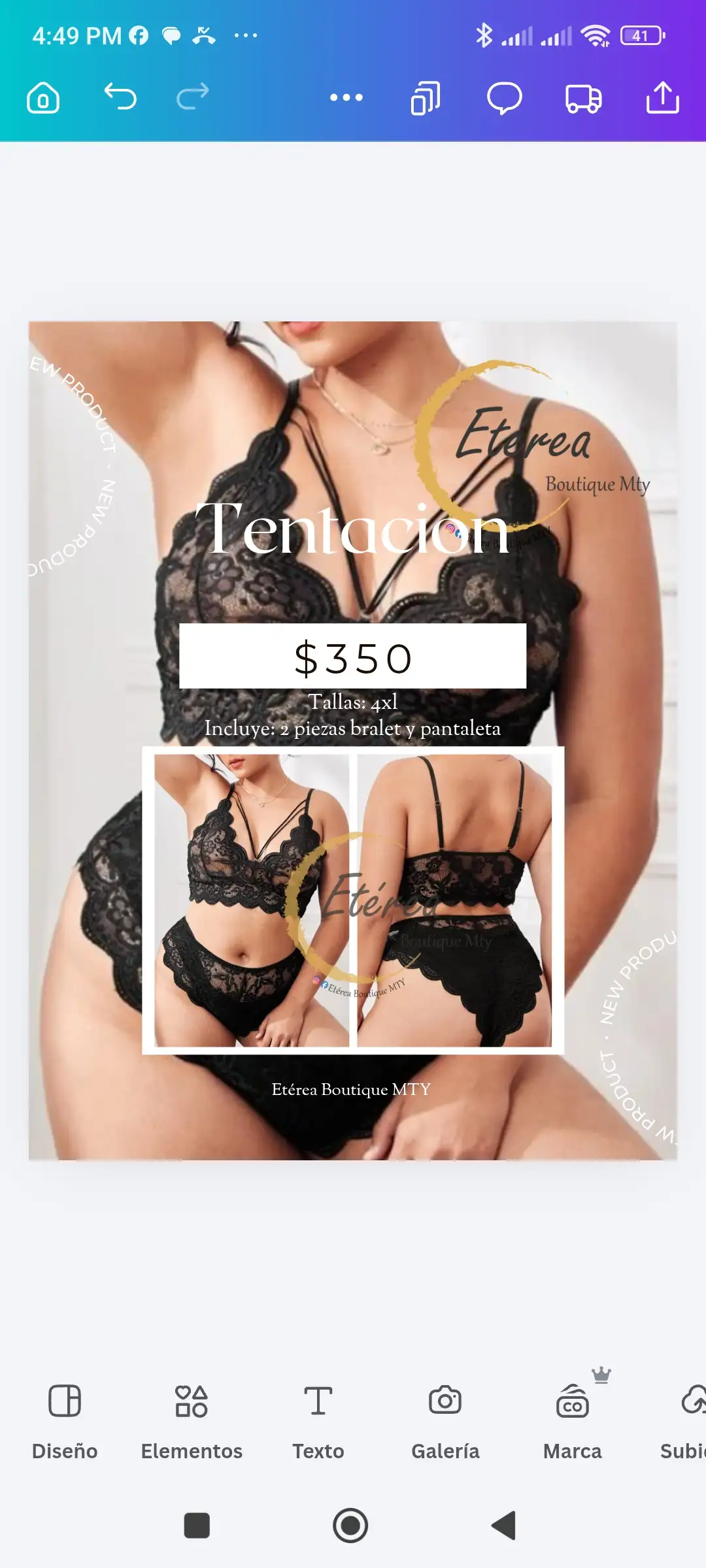 Set negro claid