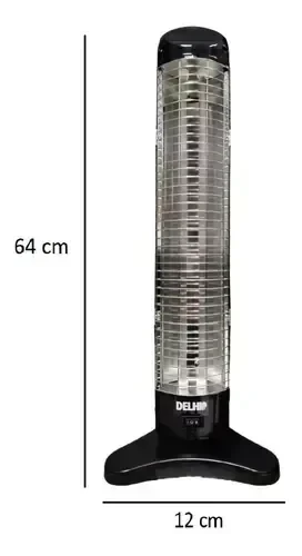 ESTUFA DE CUARZO DELHI 1200 WATT 2 velas 4