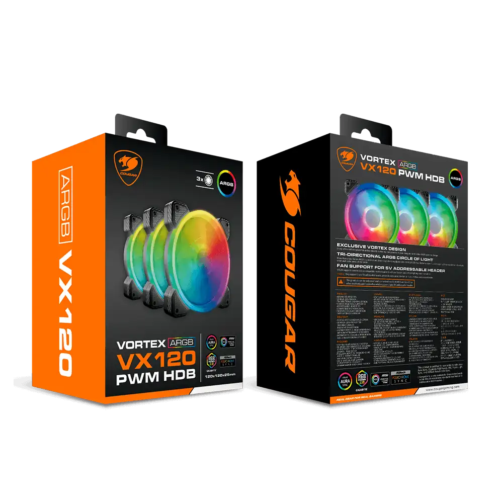 Cougar Vortex ARGB VX KIT de 3