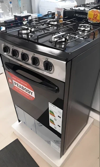 COCINA PEABODY 53CM INOX MULTIGAS 2