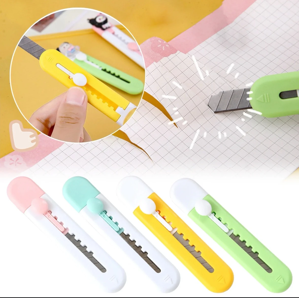 Mini Cutter de Bolsillo Minimalista | Set de 12 Piezas de Precisión para Oficina y Hogar 5