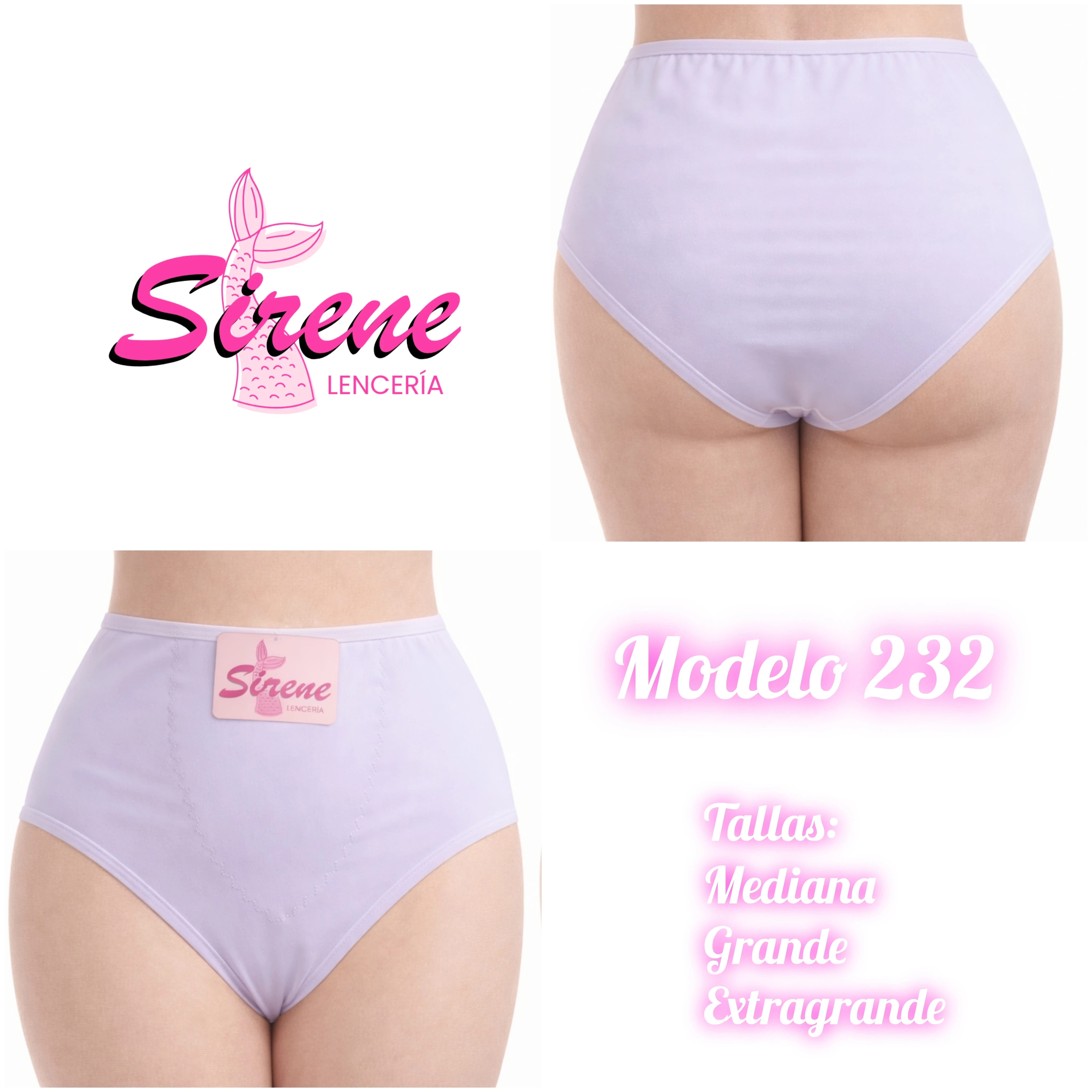 Modelo 232 pantaleta corte francés
