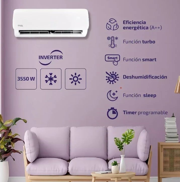 AIRE ACONDICIONADO PHILCO 3550W INVERTER ECO PLUS 