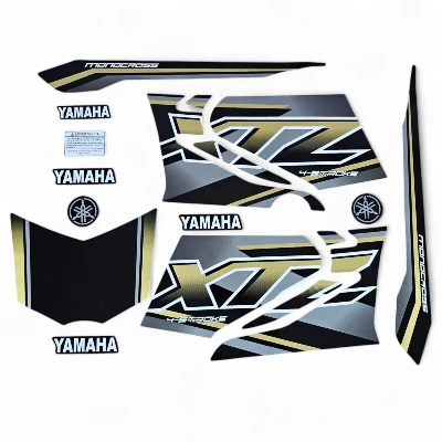 XTZ 125 Calcomanias 2018 Arena con gris y negro