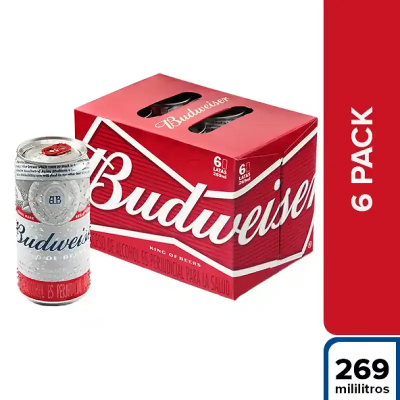 Budweiser x6 - 269ml c/u