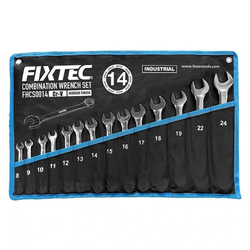 Juego de Llaves Combinadas de Acero de Alta Resistencia FIXTEC 14PCS 𝙁𝙄𝙓𝙏𝙀𝘾