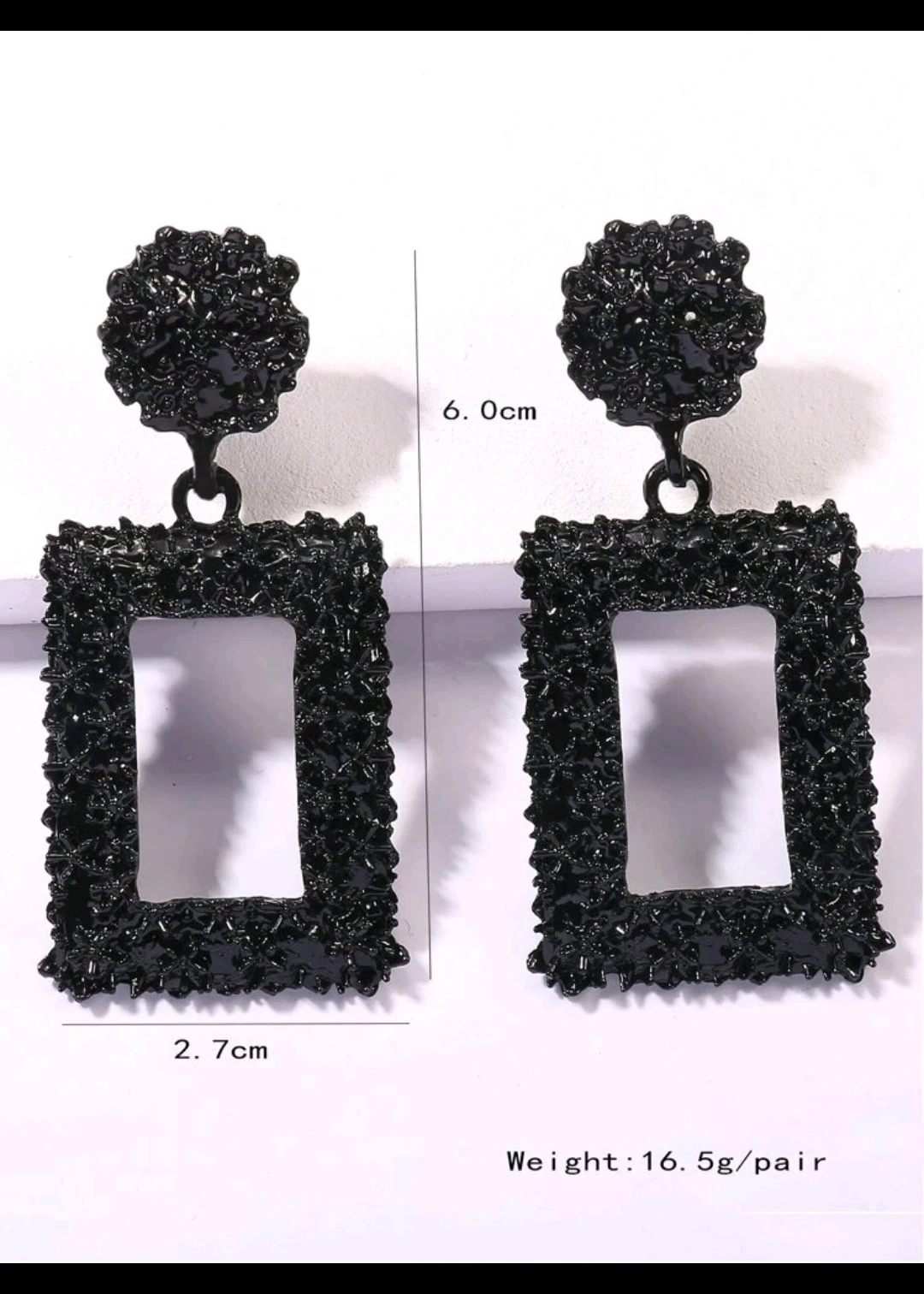 Aretes cuadrados 7