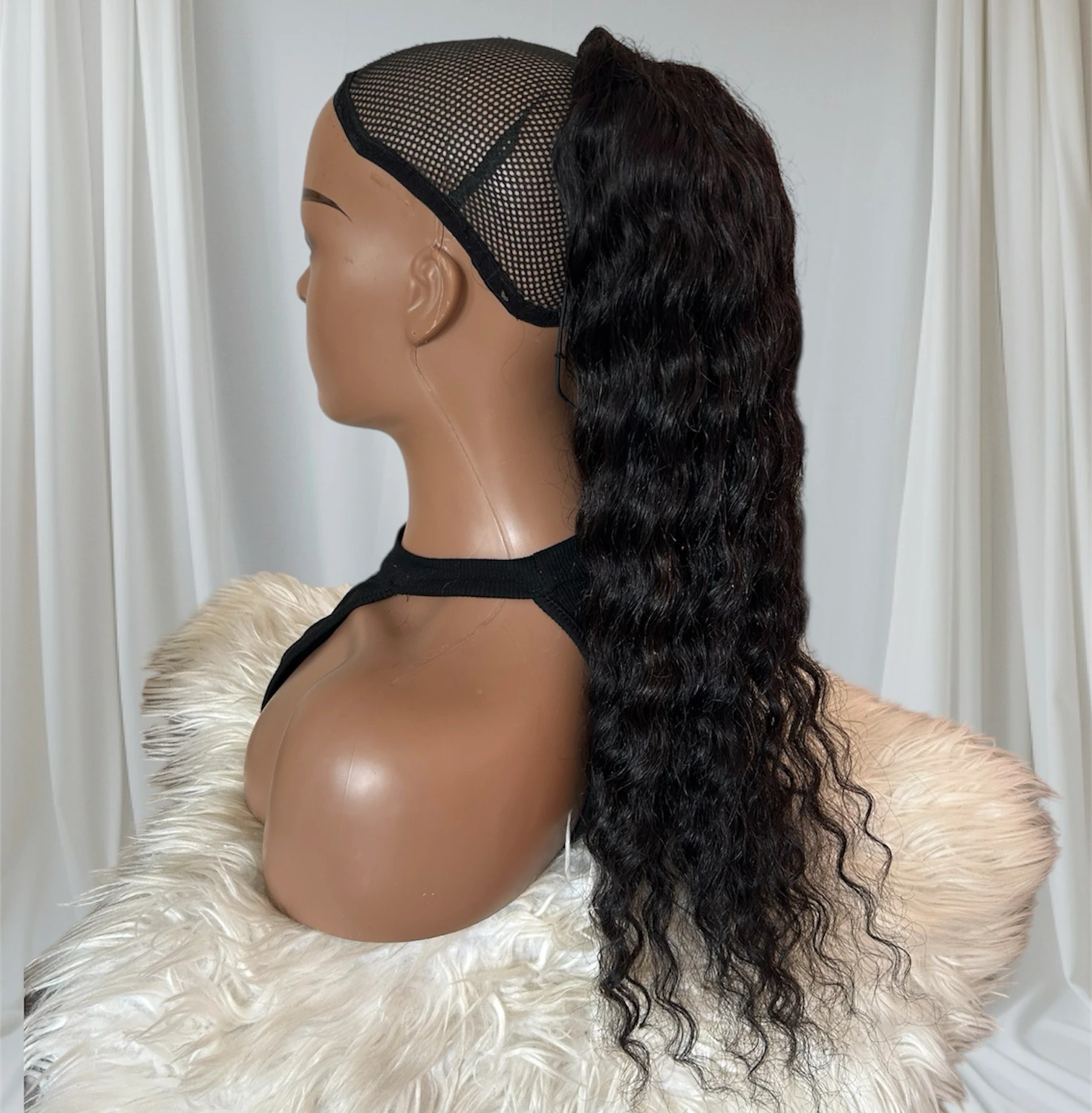 Cola Rizada de cabello humano 24 pulgadas  2