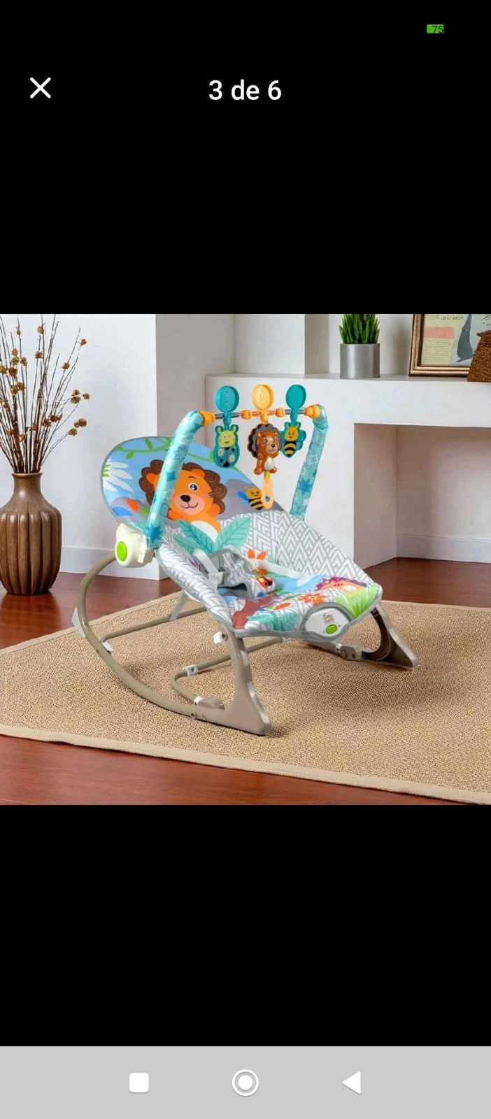 SILLA MECEDORA Y VIBRADORA PARA BEBE  3