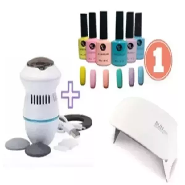 Combo quita cayos y set de lámpara y Gelish