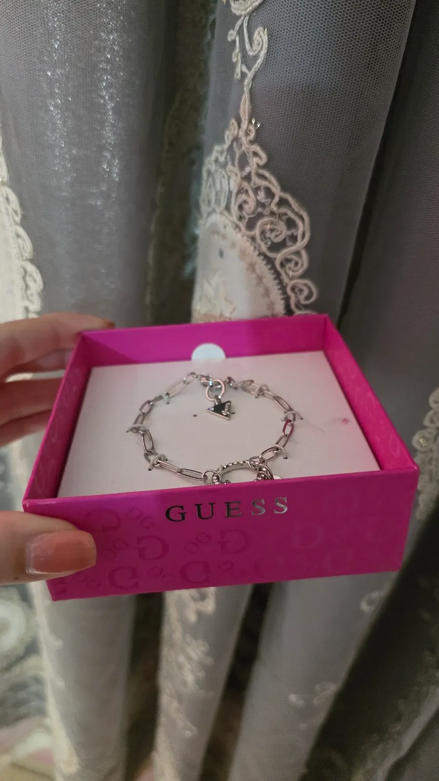 Guess bracelet silver link 2